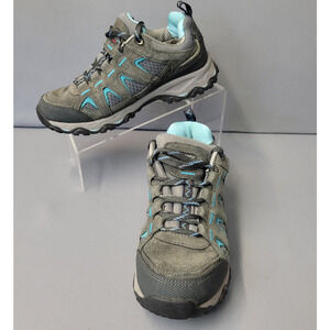 Karrimor Mount Low Hiking Sneakers Shoes Womens 7 Gray Blue Lace-Up Outdoors